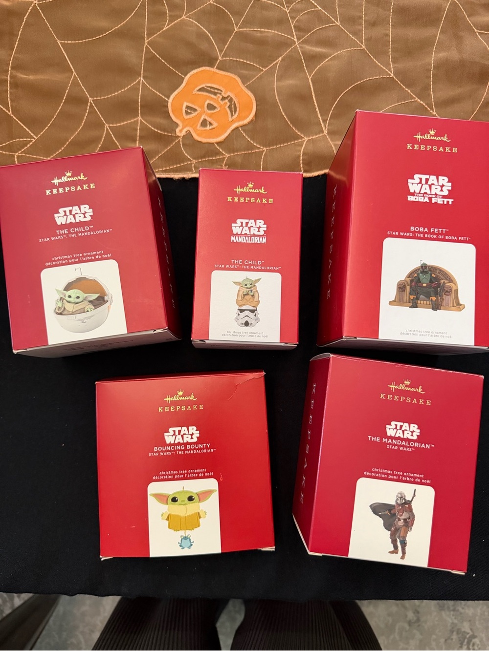 Set of 5 Star Wars Hallmark The Child & Boba Fett Ornaments